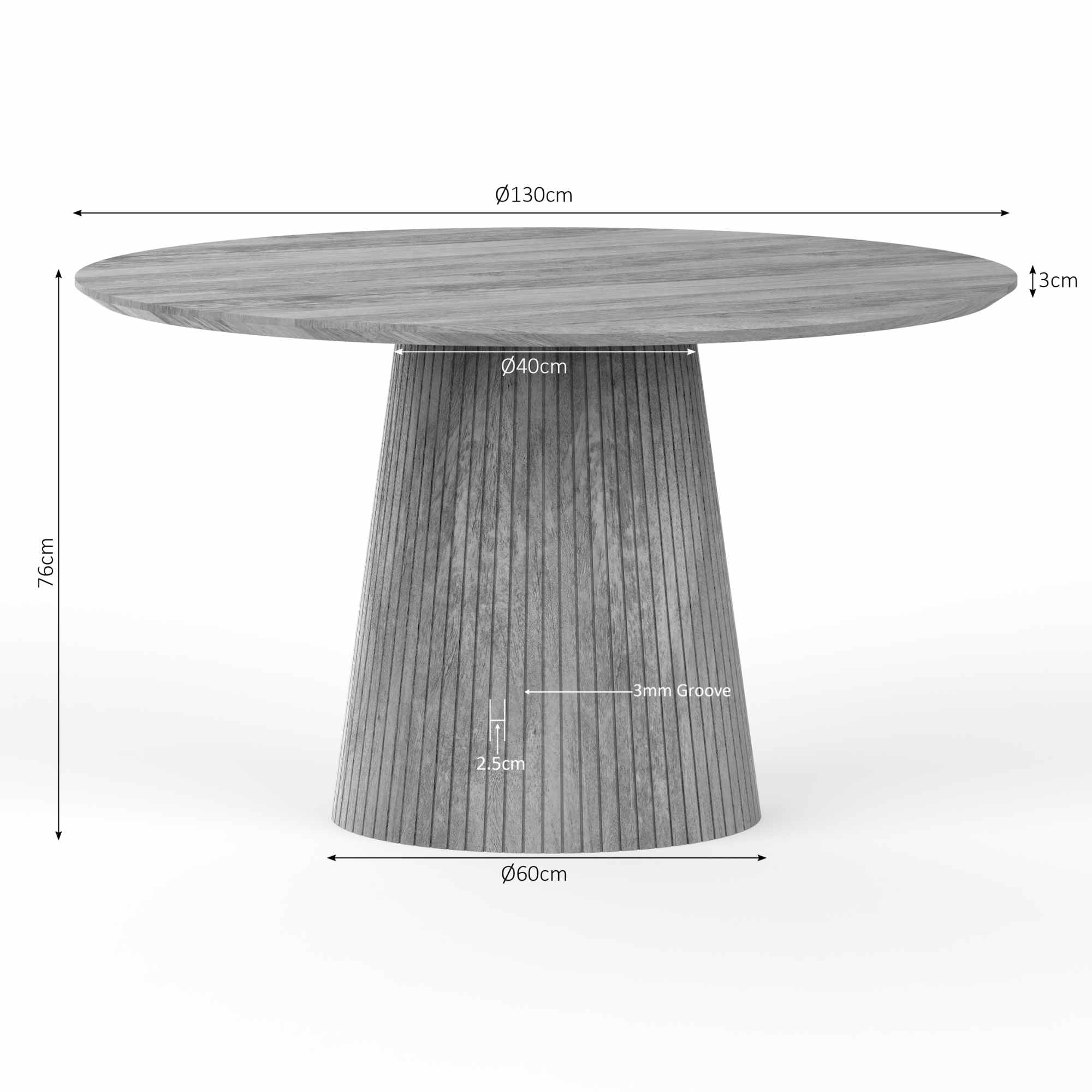 The Tokyo Dining Table 130cm-