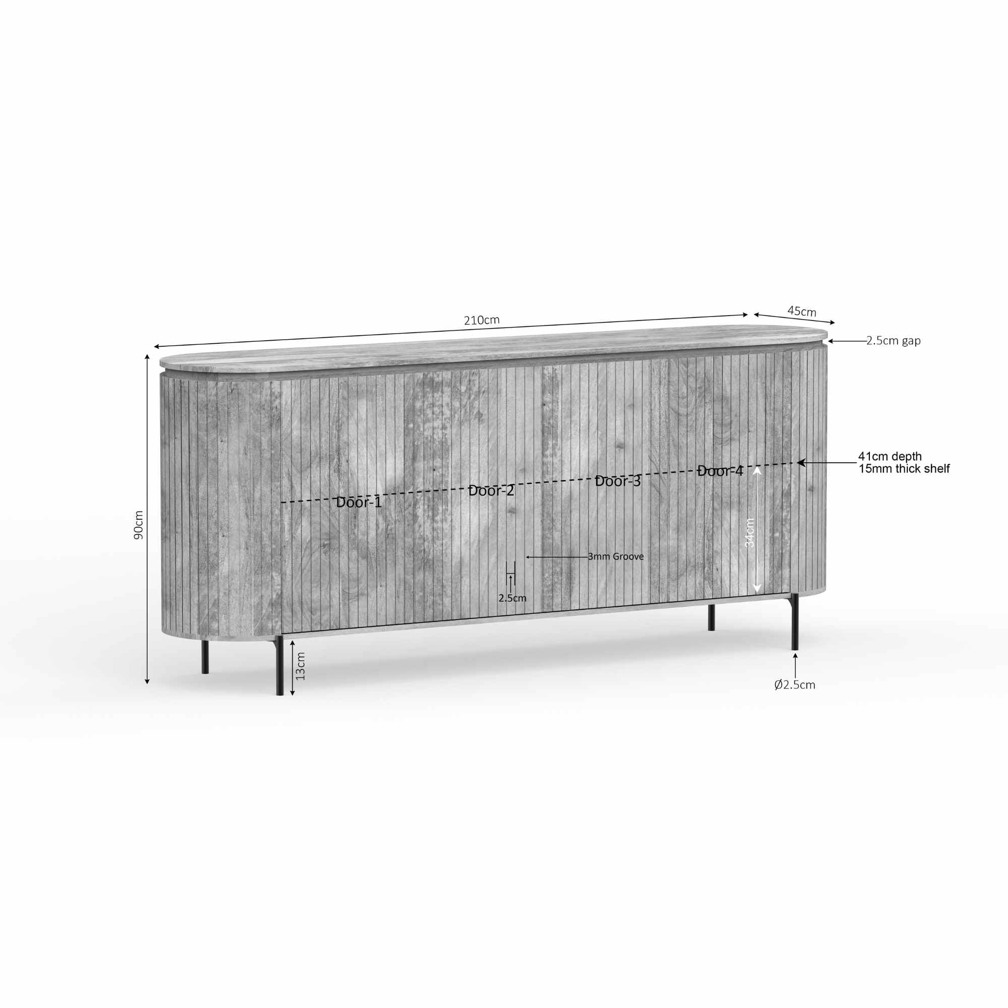 The Tokyo Dressoir 210cm-